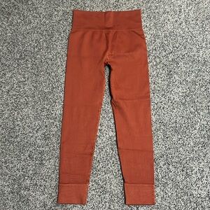 🌸4/$20🌸Madewell Women’s Ribbed High Rise Leggings in Rust Size S/M NWT